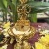 Brass Om Vilakku 6.2 Inch  | Pure Brass Pooja Lamp for Positive Energy & Daily Worship