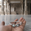 Vel Om Metal Kappu for Kids (6–13 Years) | Adjustable Free Size | Silver Colour Murugan Bracelet