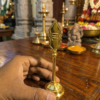 4 Inch Brass Vajravel – Murugan Divine Vel | Small Pooja Vel for Home & Car Dashboard