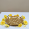Brass Om Saravana Bhava Plate 7 Inch | Murugan Pooja Brass Plate for Aarumuga & Om Vilakku