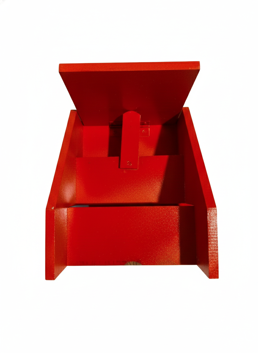 Handcrafted 3-Step Wooden Kolu Padi | Foldable & Portable | Hand Painted | Ideal for Small Pooja Rooms - Image 4