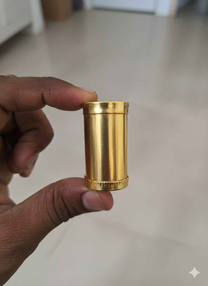 Brass Small Padi 1.5 Inch – Rice Filling Cup for Lakshmi Kubera Pooja (Light Weight)