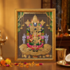 Tirupati Venkatachalapathi with Lakshmi Photo Frame 20×14 Inch – Premium Gold Finish Balaji Wall Frame