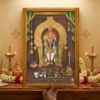 Premium Palani Murugan Raja Alangaram Photo Frame 20×14 Inch – Gold Finish Murugan Wall Frame for Pooja Room