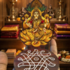 Maha Lakshmi Diya Stand 4 Inch – Wealth & Prosperity | Pooja Room Decor