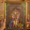 Premium Thiruchendur Murugan Photo Frame 20×14 Inch – Gold Finish Murugan Wall Frame for Pooja Room