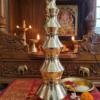 Brass Kubera Pot 8.5 Inch – Large Kubera pot for Lakshmi Kubera Pooja | Wealth & Prosperity