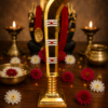 Mini Aruval 6 Inch – Gold Finish Decorative Aruval for Pooja Room, Car Dashboard & Return Gifts