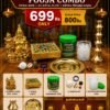 Kubera Pooja Combo Set – Complete Lakshmi Kubera Pooja Kit | 7 Premium Items | ₹699 Only