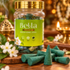 Bella Premium Dhoop Cones 90g – Charcoal Free Fragrance | 25–28 Cones with Dhoop Holder | ₹75 Only