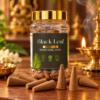 Black Leaf Premium Dhoop Cones 90g – Charcoal Free Fragrance | 25–28 Cones with Dhoop Holder | ₹75 Only