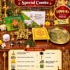 Shasti Viratham Special Combo – 10 Pooja Items with Brass Arumuga Vilakku, Vel, Mala & Panchagavya Sambrani | ₹1499 Only