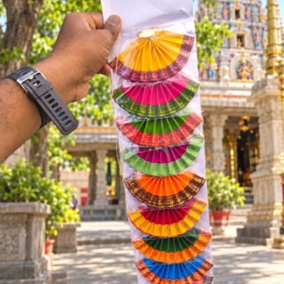 Amman Dress No.2 – Pack of 10 Pieces | Colourful Idol Dress for 3–4 Inch Amman Idols | Premium Quality